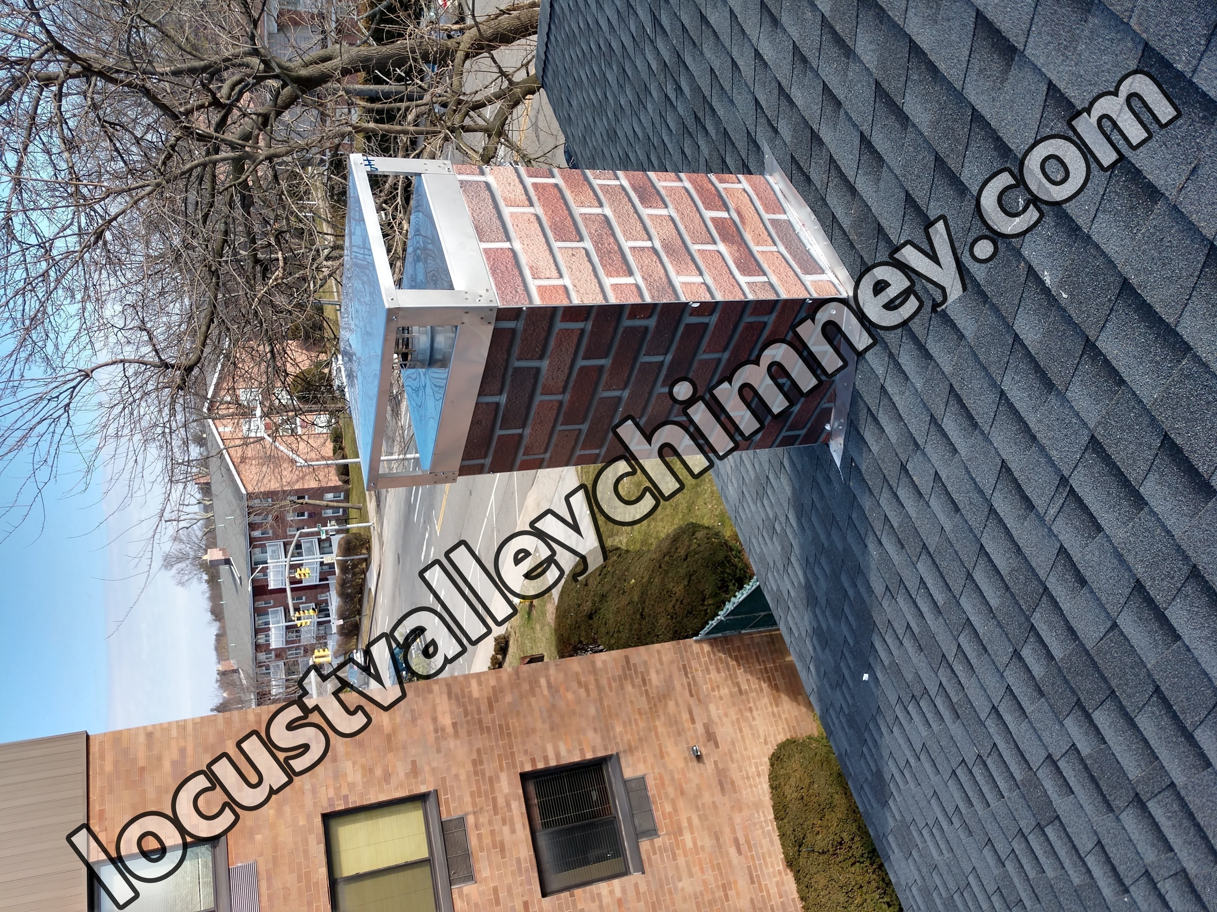 New elastomeric sealant applied to chimney crown in Mill Neck, NY
