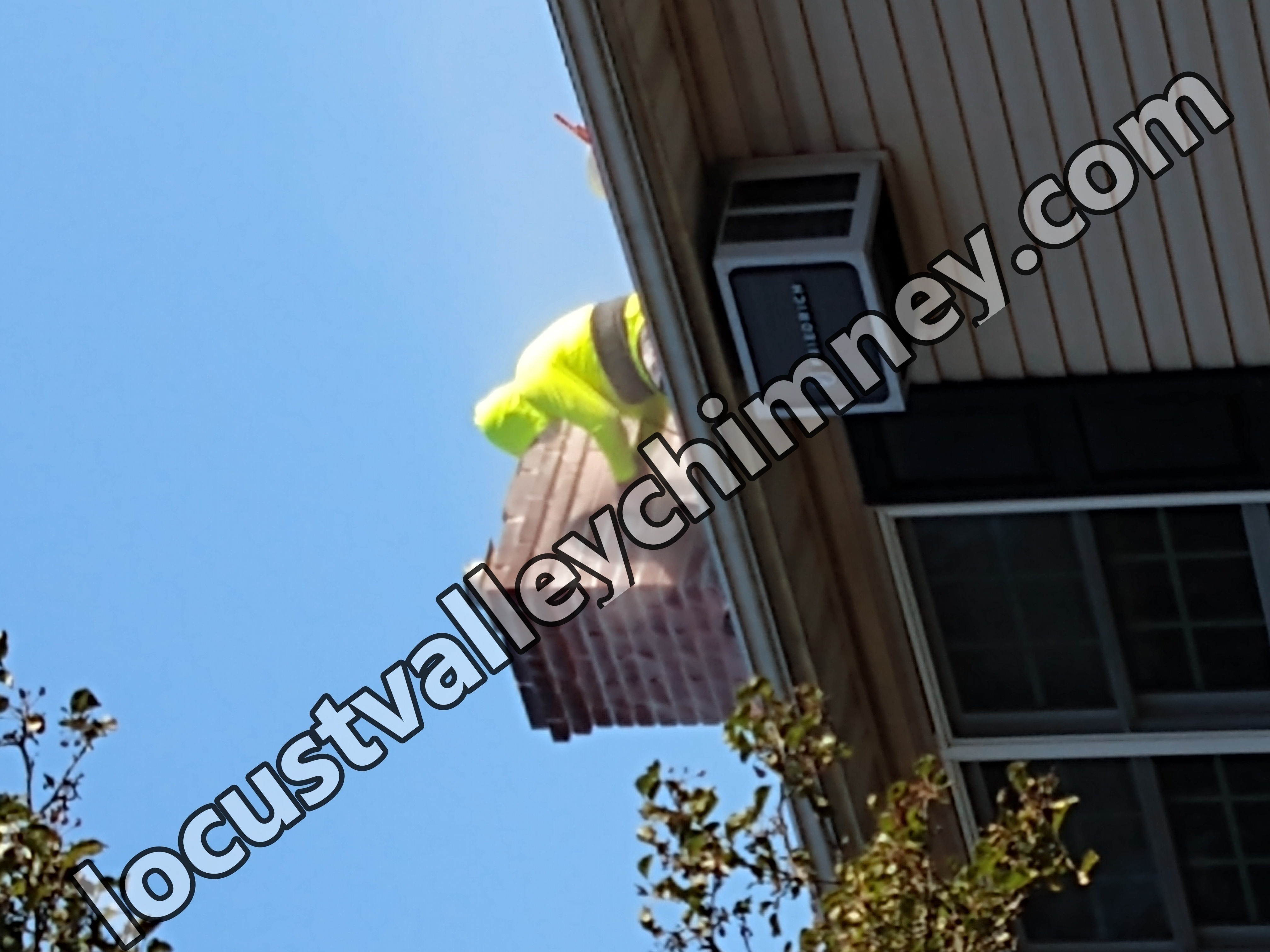 Chimney tuckpointing and mortar repair in Locust Valley, New York